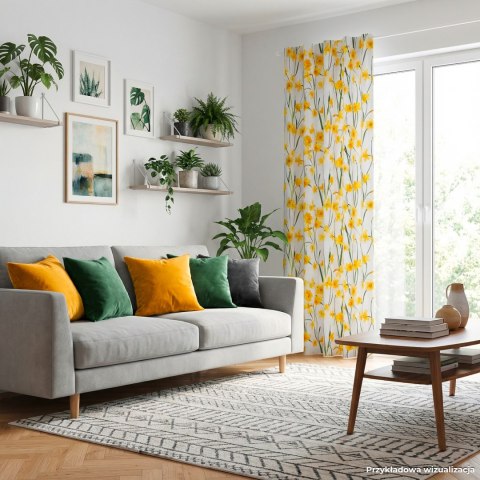 ŻONKILE Tkanina dekoracyjna NINA WODOODPORNA, szer.160cm, kolor 008 żółty D00444/NIW/008/160000/1
