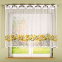 ŻONKLILE Firanka żakardowa gotowa na prosto 023456, 140x240cm, kolor żółty D00428/FBP/008/240140/1