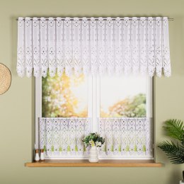 Zazdrostka żakardowa panelowa, wys. 50cm, kolor biały 019401/000/001/000050/1