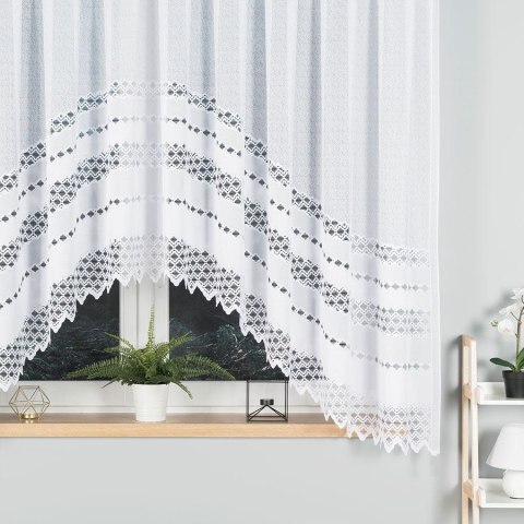 FILOMENA Firanka żakardowa gotowa, 170x340cm, kolor biały 018669/FBL/001/340170/1