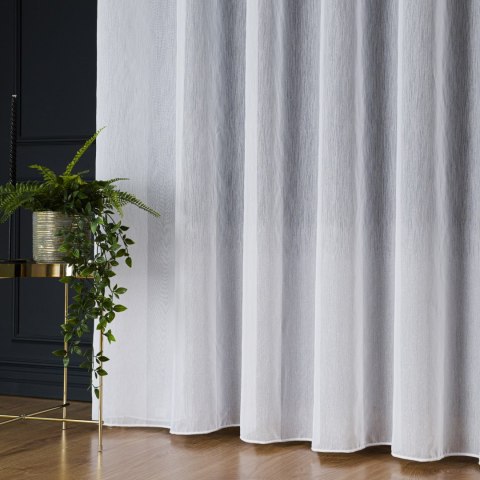 Firanka fantazyjna z ołowianką, wys. 300cm, kolor biały 021278/OLO/001/000300/1