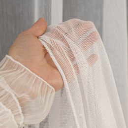 Firanka fantazyjna z ołowianką, wys. 300cm, kolor biały 475025/OLO/001/000300/1