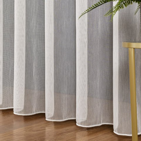 Firanka fantazyjna z ołowianką, wys. 300cm, kolor biały 475025/OLO/001/000300/1