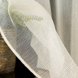 Firanka fantazyjna z ołowianką, wys. 300cm, kolor 002 kremowy 475025/OLO/002/000300/1