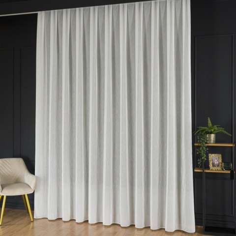 Firanka fantazyjna z ołowianką, wysokość 300cm, kolor 010 offwhite 021278/OLO/010/000300/1