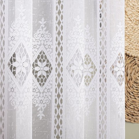 Firanka żakardowa panelowa, wys.180cm, kolor biały 107806/000/001/000180/1