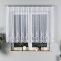 Firanka żakardowa ze wzorem na samym dole, wys. 120cm, kolor biały 004304/000/001/000120/1