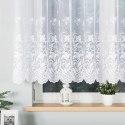 Firanka żakardowa ze wzorem po całości, wys. 140cm, kolor biały 023400/000/001/000140/1