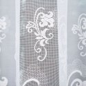 Firanka żakardowa ze wzorem po całości, wys. 140cm, kolor biały 023400/000/001/000140/1