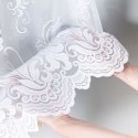 Firanka żakardowa ze wzorem po całości, wys. 140cm, kolor biały 023400/000/001/000140/1