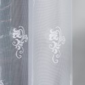 Firanka żakardowa ze wzorem po całości, wys. 230cm, kolor biały 023400/000/001/000230/1