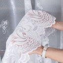 Firanka żakardowa ze wzorem po całości, wys. 230cm, kolor biały 023400/000/001/000230/1