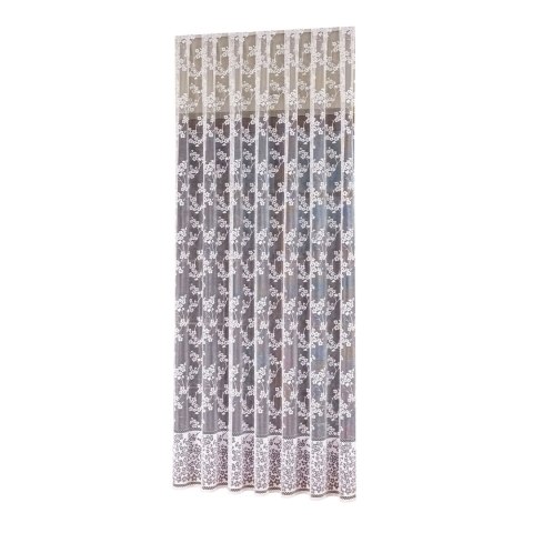Firanka żakardowa ze wzorem po całości, wys. 280cm, kolor biały 018631/000/001/000280/1
