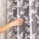 Firanka żakardowa ze wzorem po całości, wys. 300cm, kolor biały 018631/000/001/000300/1