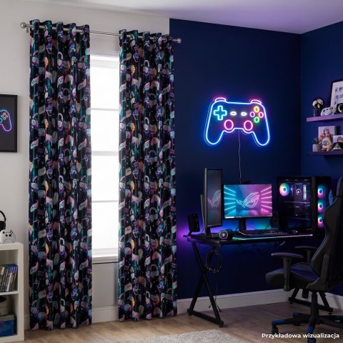 GAMER Tkanina dekoracyjna VELVET, szer.150cm, kolor 006 czarny D00376/VEL/006/150000/1