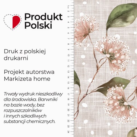 KWIATY LIANA Tkanina dekoracyjna NINA WODOODPORNA, szer.160cm, kolor 004 beżowy D00442/NIW/004/160000/1
