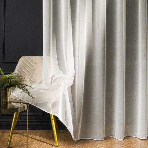 MELISSA Firana fantazyjna w jodełkę z ołowianką, wys. 350cm, kolor 010 offwhite 723727/OLO/010/000350/1