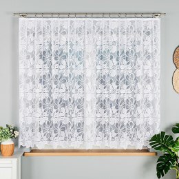 PATRYCJA Firanka żakardowa gotowa na prosto, 160x400 cm, kolor biały 049516/FBP/001/400160/1