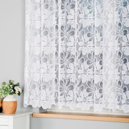 PATRYCJA Firanka żakardowa gotowa na prosto, 160x400 cm, kolor biały 049516/FBP/001/400160/1