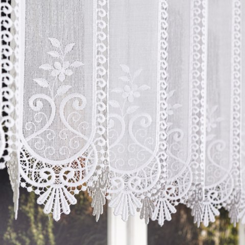 Zazdrostka batystowa z haftem, wys. 90cm, kolor biały 097626/000/001/000090/1
