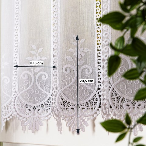 Zazdrostka batystowa z haftem, wys. 90cm, kolor biały 097626/000/001/000090/1