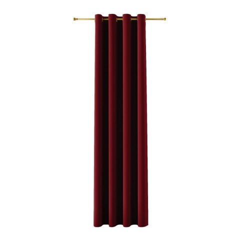 BLACKOUT VELVET Zasłona gotowa na przelotkach, 230x140cm, kolor 043 czerwony BLAVEL/ZGP/043/140230/1