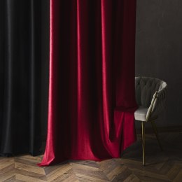BLACKOUT VELVET Zasłona gotowa na przelotkach, 240x140cm, kolor 043 czerwony BLAVEL/ZGP/043/140240/1