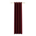 BLACKOUT VELVET Zasłona gotowa na przelotkach, 240x140cm, kolor 043 czerwony BLAVEL/ZGP/043/140240/1