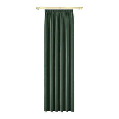 BLACKOUT VELVET Zasłona gotowa na taśmie, 240x140cm, kolor 010 ciemny zielony; butelkowy BLAVEL/ZGT/010/1