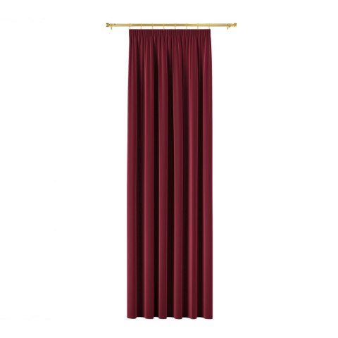 BLACKOUT VELVET Zasłona gotowa na taśmie, 250x140cm, kolor 043 czerwony BLAVEL/ZGT/043/140250/1