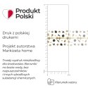 BOMBKI CHOINKOWE Tkanina dekoracyjna obrusowa NINA WODOODPORNA, szer. 160cm, kolor czarno-złoty DBN458/NIW/N06/160000/1