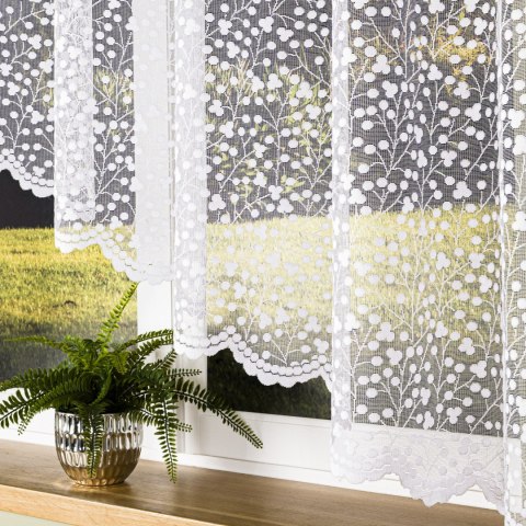 CZESŁAWA Firanka żakardowa gotowa, 160x300 cm, kolor biały 007576/FBL/001/300160/1