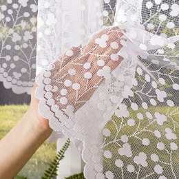 CZESŁAWA Firanka żakardowa gotowa, 160x300 cm, kolor biały 007576/FBL/001/300160/1