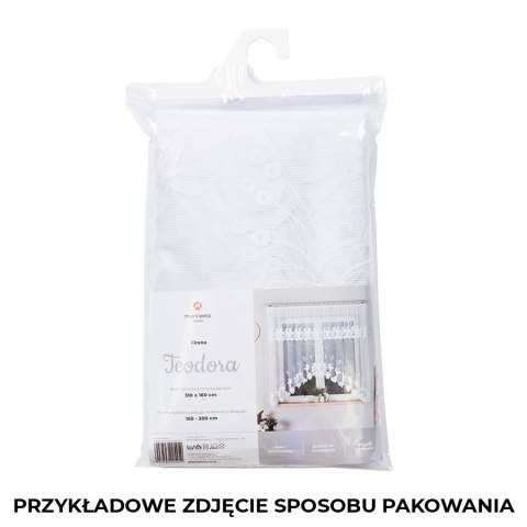 CZESŁAWA Firanka żakardowa gotowa, 160x300 cm, kolor biały 007576/FBL/001/300160/1