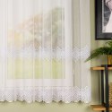 Firanka haftowana ze wzorem pasowym, wys. 170cm, kolor 001 biały FH0016/768/001/000170/1