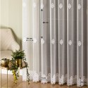 Firanka haftowana ze wzorem pasowym, wys. 300cm, kolor 001 biały z błyskiem FH0038/768/001/000300/1