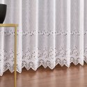 Firanka żakardowa ze wzorem pasowym, wys. 230cm, kolor 001 biały 018534/000/001/000230/1