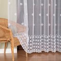 Firanka żakardowa ze wzorem pasowym, wys. 250cm, kolor 001 biały 044364/000/001/000250/1