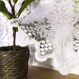 Firanka żakardowa ze wzorem pasowym, wys. 80cm, kolor 001 biały 018965/000/001/000080/1