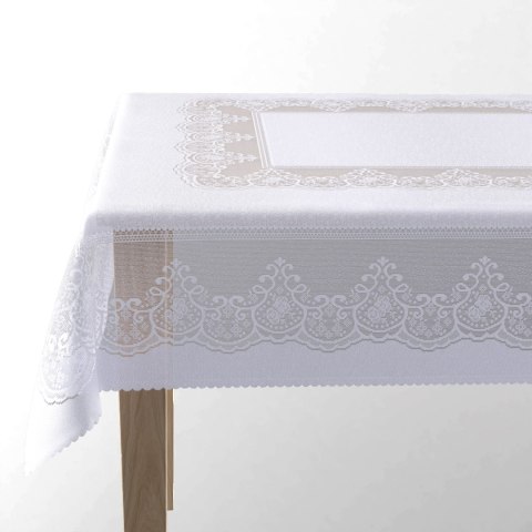 Obrus żakardowy gotowy, 140x180 cm, kolor 001 biały 115086/P00/M01/180140/1