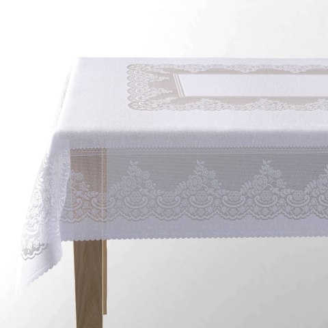 Obrus żakardowy gotowy, 140x180 cm, kolor 001 biały 115089/P00/M01/180140/1