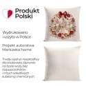 ŚWIĄTECZNE MIASTECZKO Z EFEKTEM 3D Poszewka dekoracyjna VELVET, 40x40cm, kolor 004 beżowo-złoty PBN466/POP/004/040040/1