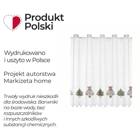 SZYSZKOWY LAS Z EFEKTEM WYSZYWANIA Zazdrostka żakardowa 361910, 70x150 cm, kolor 004 beżowy PBN456/ZAZ/004/1