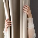 BLACKOUT VELVET Tkanina dekoracyjna, wys. 300cm, kolor 015 ciemny kremowy BLAVEL/TDP/015/000300/1