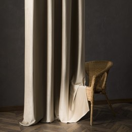BLACKOUT VELVET Zasłona gotowa na przelotkach, 230x140cm, kolor 001 ciemny beżowy BLAVEL/ZGP/001/140230/1