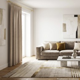 BLACKOUT VELVET Zasłona gotowa na przelotkach, 230x140cm, kolor 001 ciemny beżowy BLAVEL/ZGP/001/140230/1