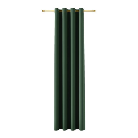BLACKOUT VELVET Zasłona gotowa na przelotkach, 230x140cm, kolor 010 ciemny zielony; butelkowy BLAVEL/ZGP/