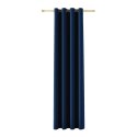 BLACKOUT VELVET Zasłona gotowa na przelotkach, 240x140cm, kolor 011 granatowy BLAVEL/ZGP/011/140240/1