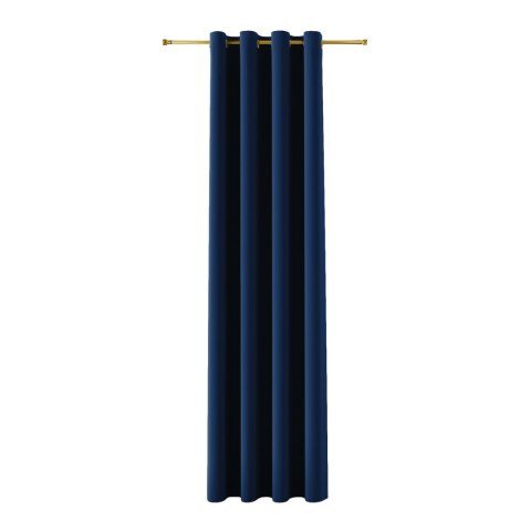 BLACKOUT VELVET Zasłona gotowa na przelotkach, 240x140cm, kolor 011 granatowy BLAVEL/ZGP/011/140240/1