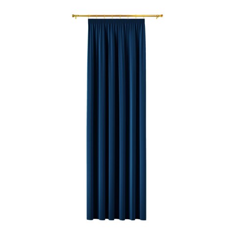 BLACKOUT VELVET Zasłona gotowa na taśmie, 250x140cm, kolor 011 granatowy BLAVEL/ZGT/011/140250/1